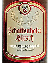 Schattenhofer Hirsch Lager Brauerei Etikett Beer Label Bayern Beilngries 