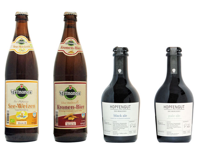 Biere der Tettnanger Kronenbrauerei und des Hopfenguts No20