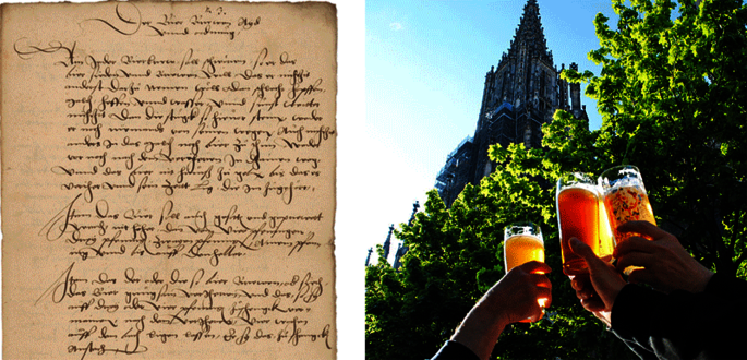 Ulmer Bierordnung und Münster