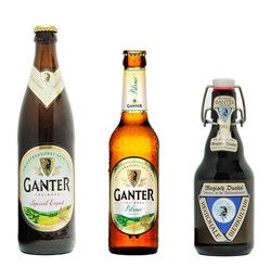 Biere der Privatbrauerei Ganter