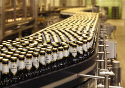 Bierproduktion der Krombacher Brauerei