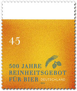 Briefmarke zum Reinheitsgebotsjubiläum